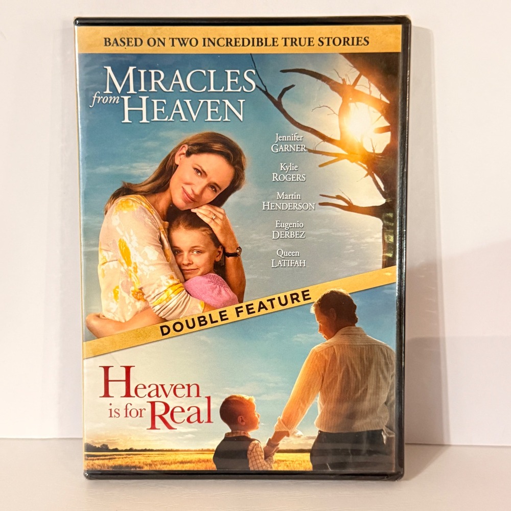 Miracles from Heaven Heaven is for Real DVD Double Feature Jennifer Garner New